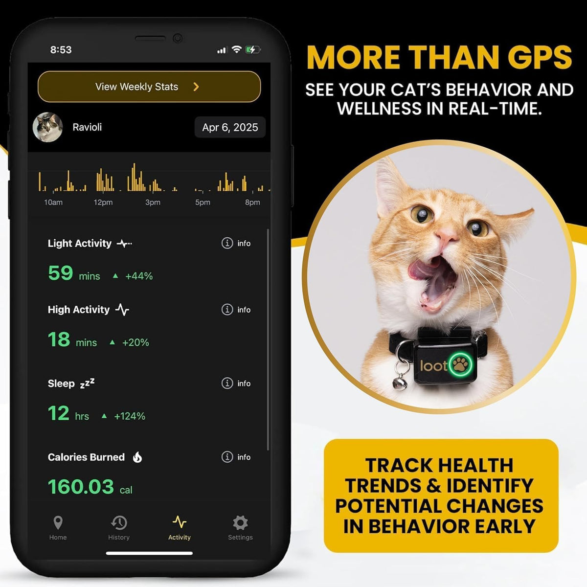GPS Cat Tracker Collar X17211