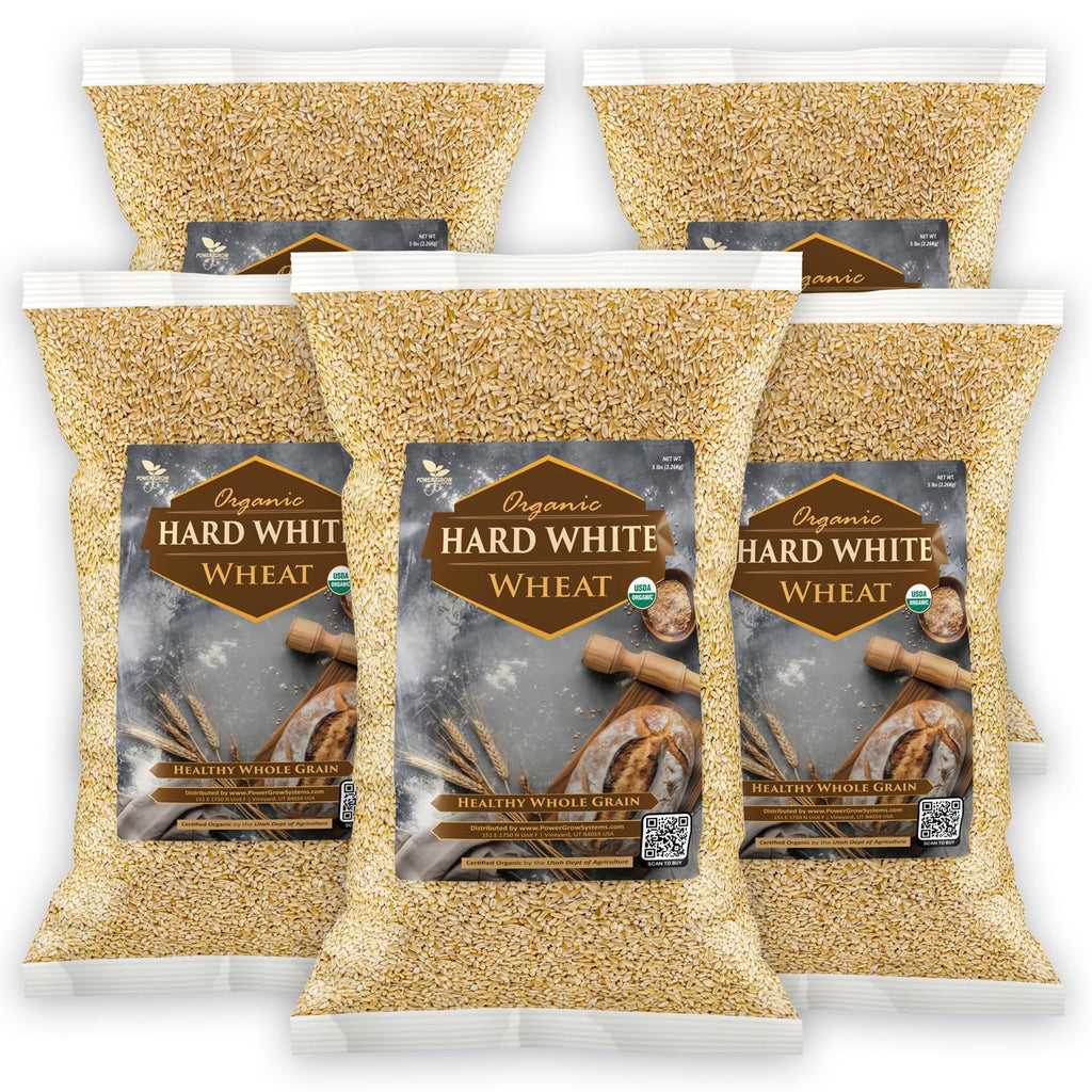 Organic Hard White Wheat Berries 25 Pounds Z73720