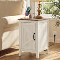 Side Table with Charging Station and Storage Cabinet X990