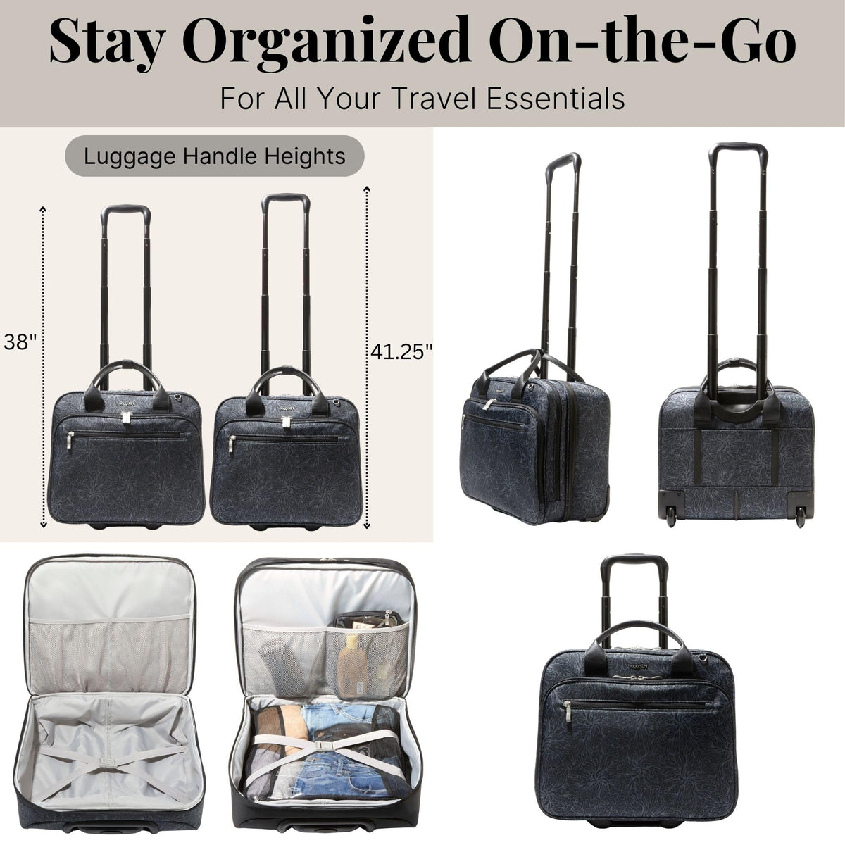 Women's 2 Wheel Tote E7884