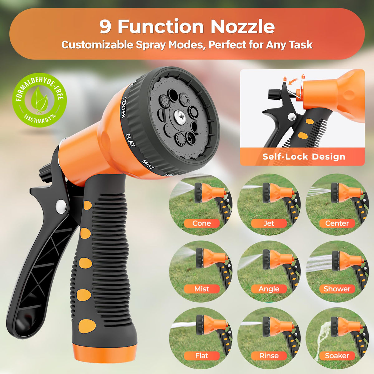 1/2"x100ft Retractable Wall Mount Garden Hose Reel S361