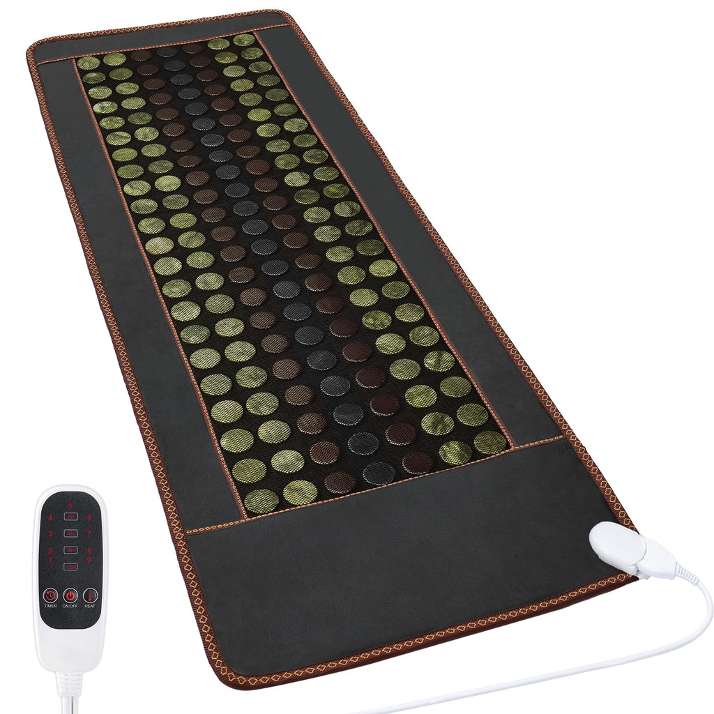 Far Infrared Jade and Tourmaline Electric Heating Pad 72" X 24" V989