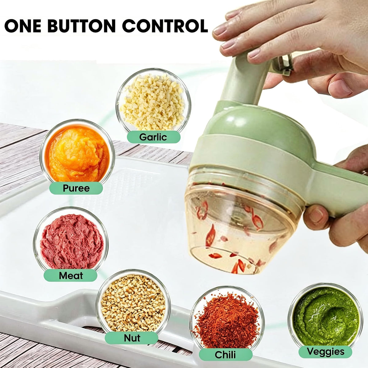 5-in-1 Electric Food Chopper and Slicer I85539