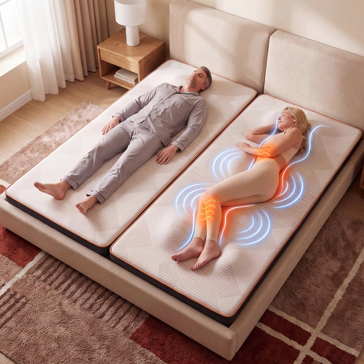 Twin XL Heating Massage Mat N859