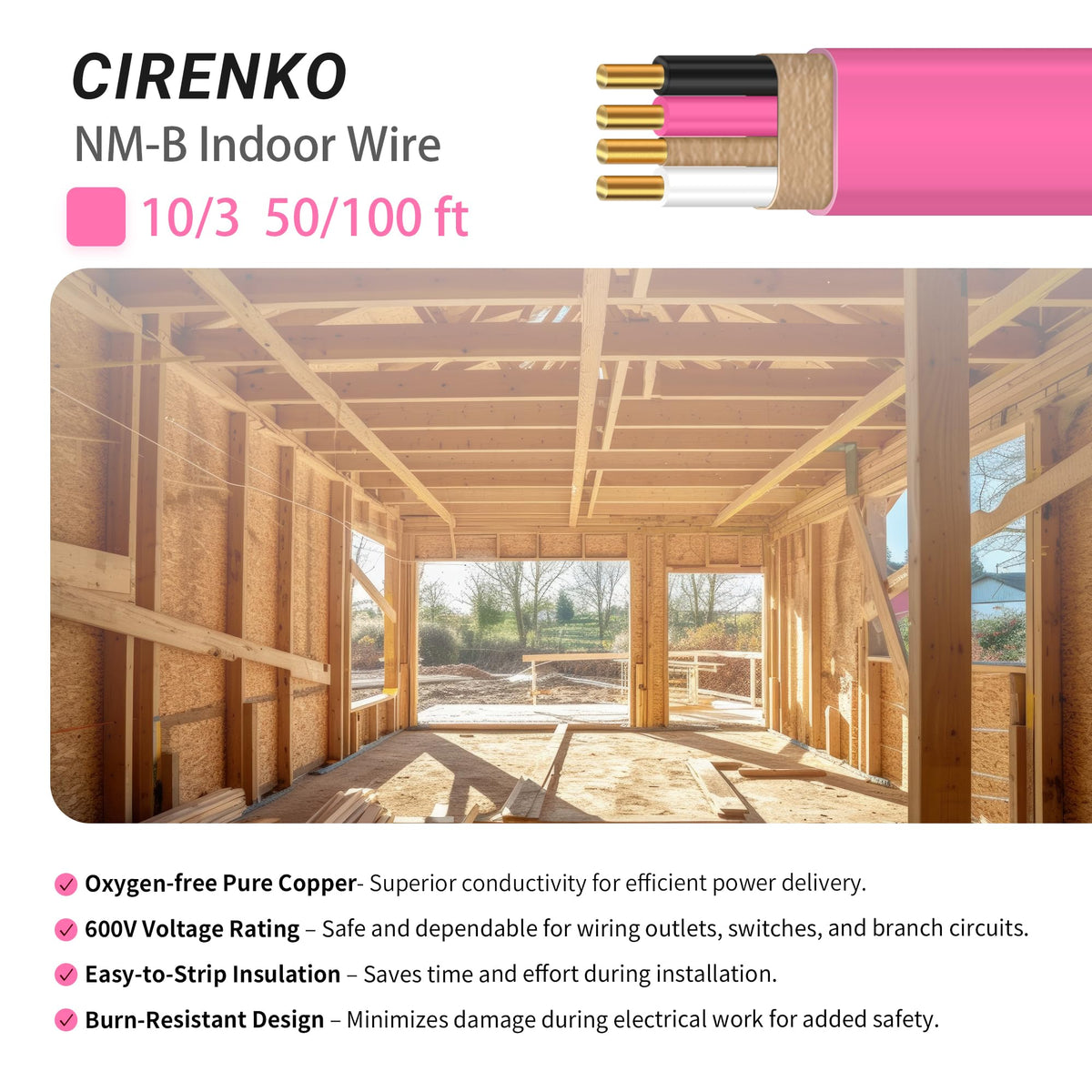 10 Gauge Indoor Wire with Ground I263637