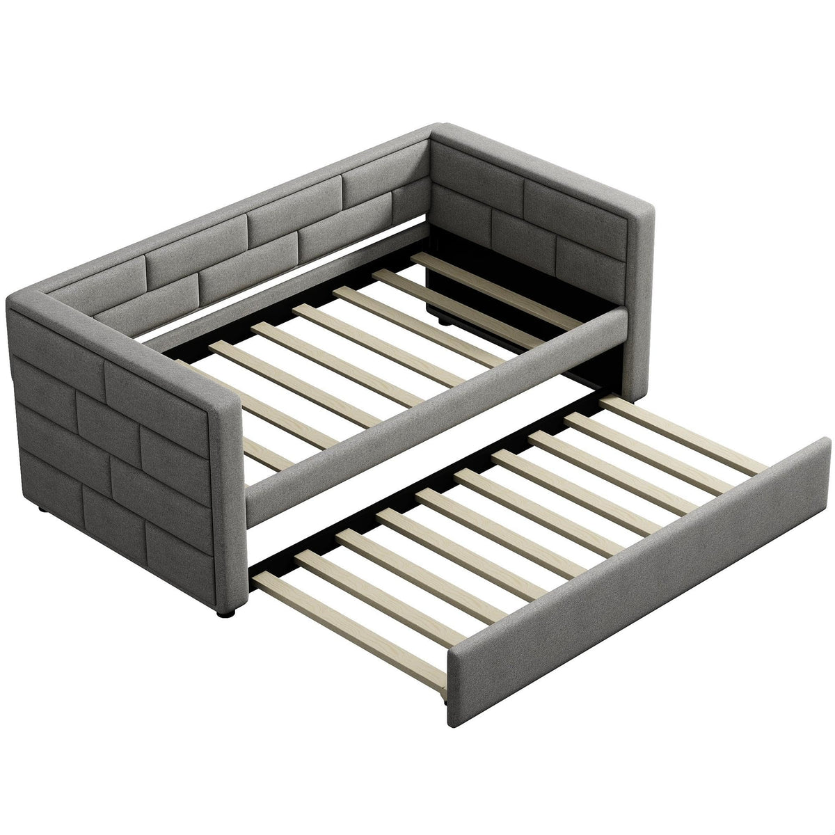 Twin Upholstered Daybed with Trundle S640330