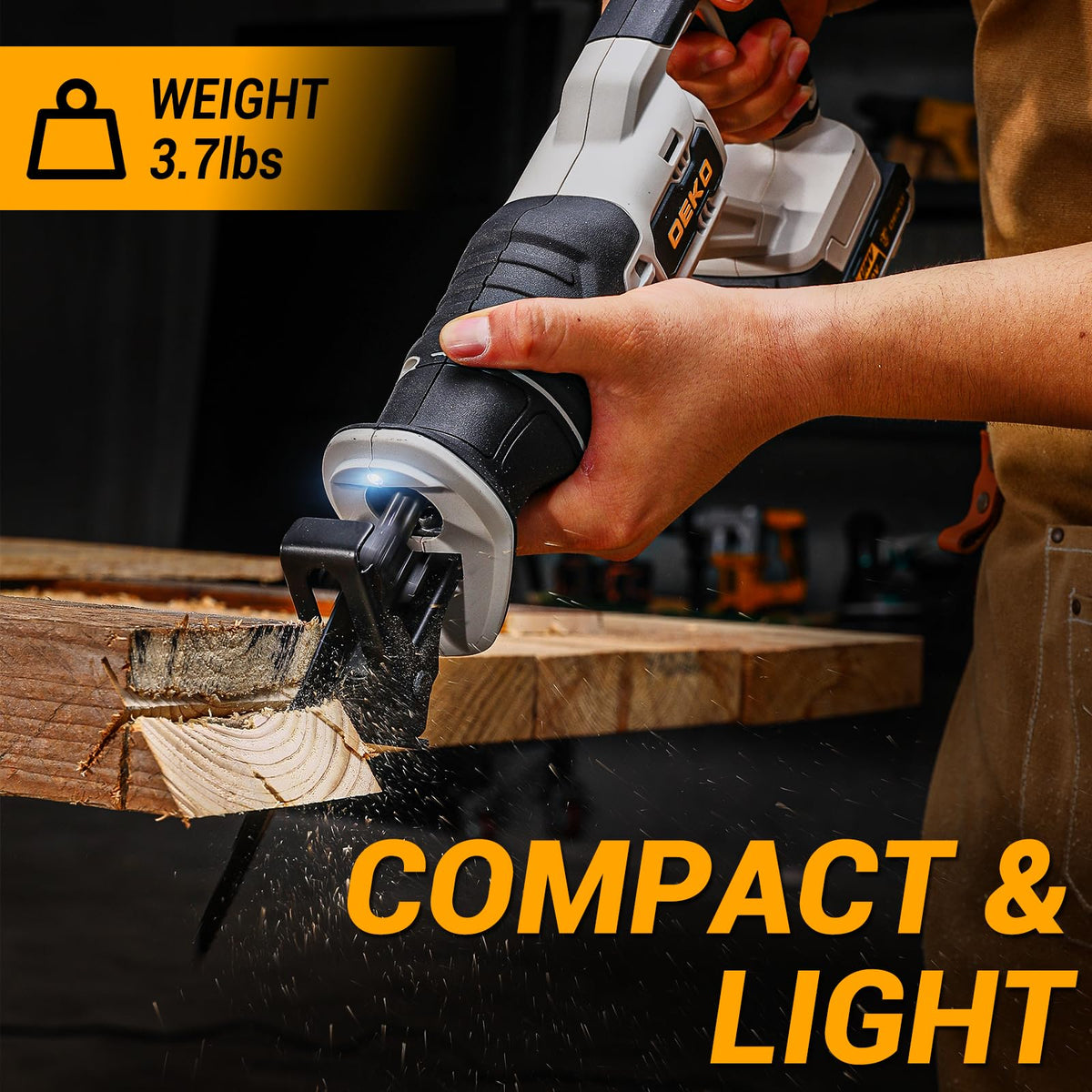 20V Cordless Reciprocating Saw with Battery and Charger V775
