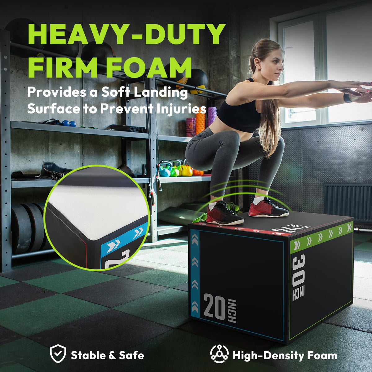 3-in-1 Plyometric Jump Box B6965