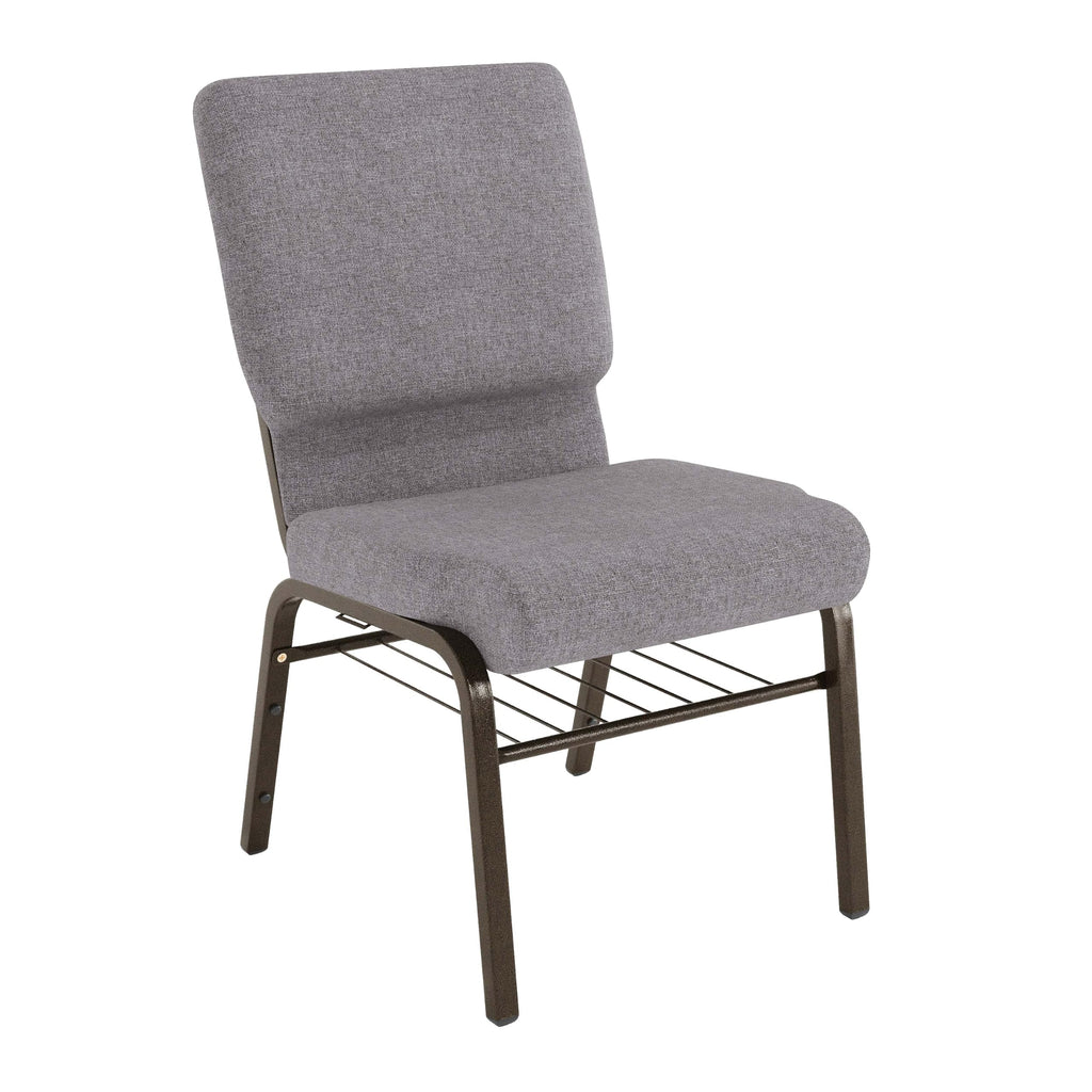 Gray Fabric Church Chair F788