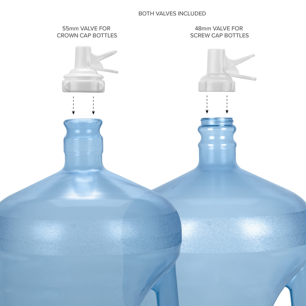3-5 Gallon Water Jug Stand and 2 Dispenser Valves B2165