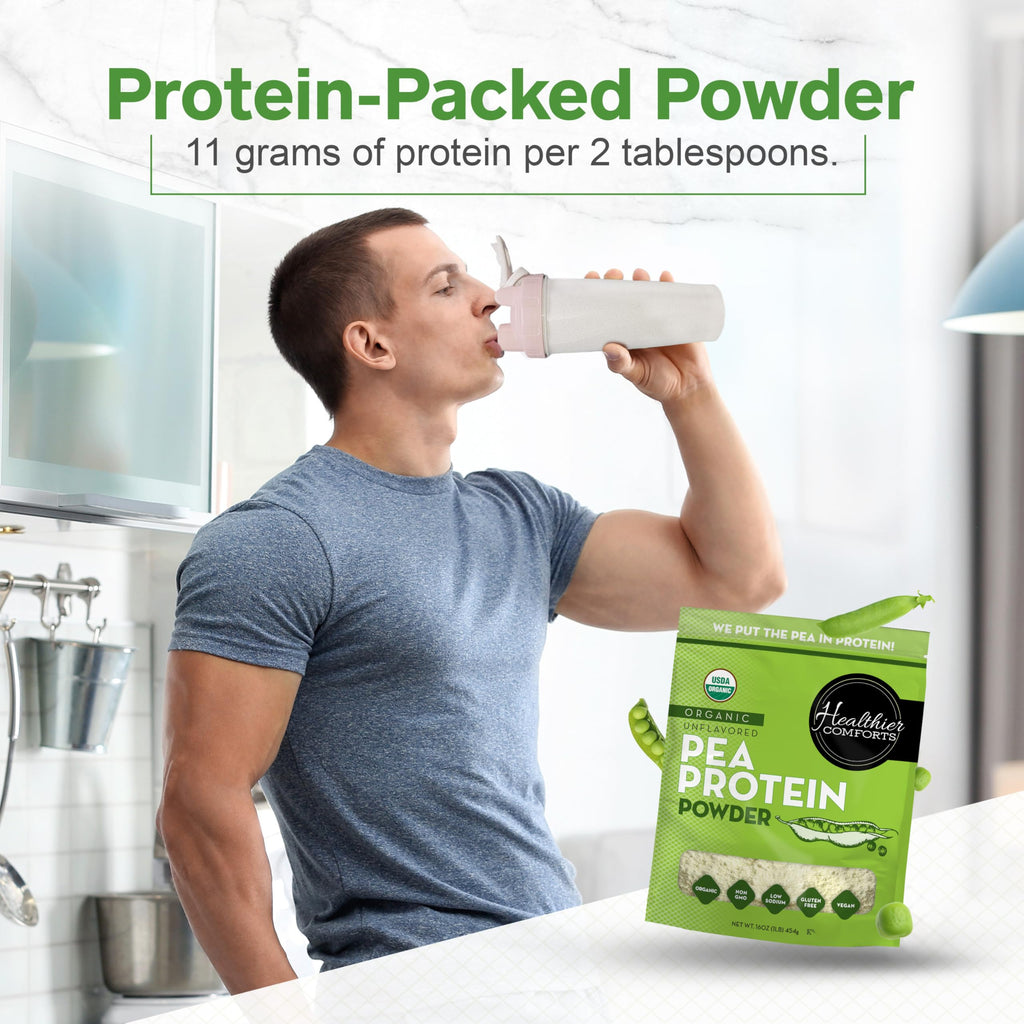 Organic Unflavored Pea Protein Powder 1 lb Y87761