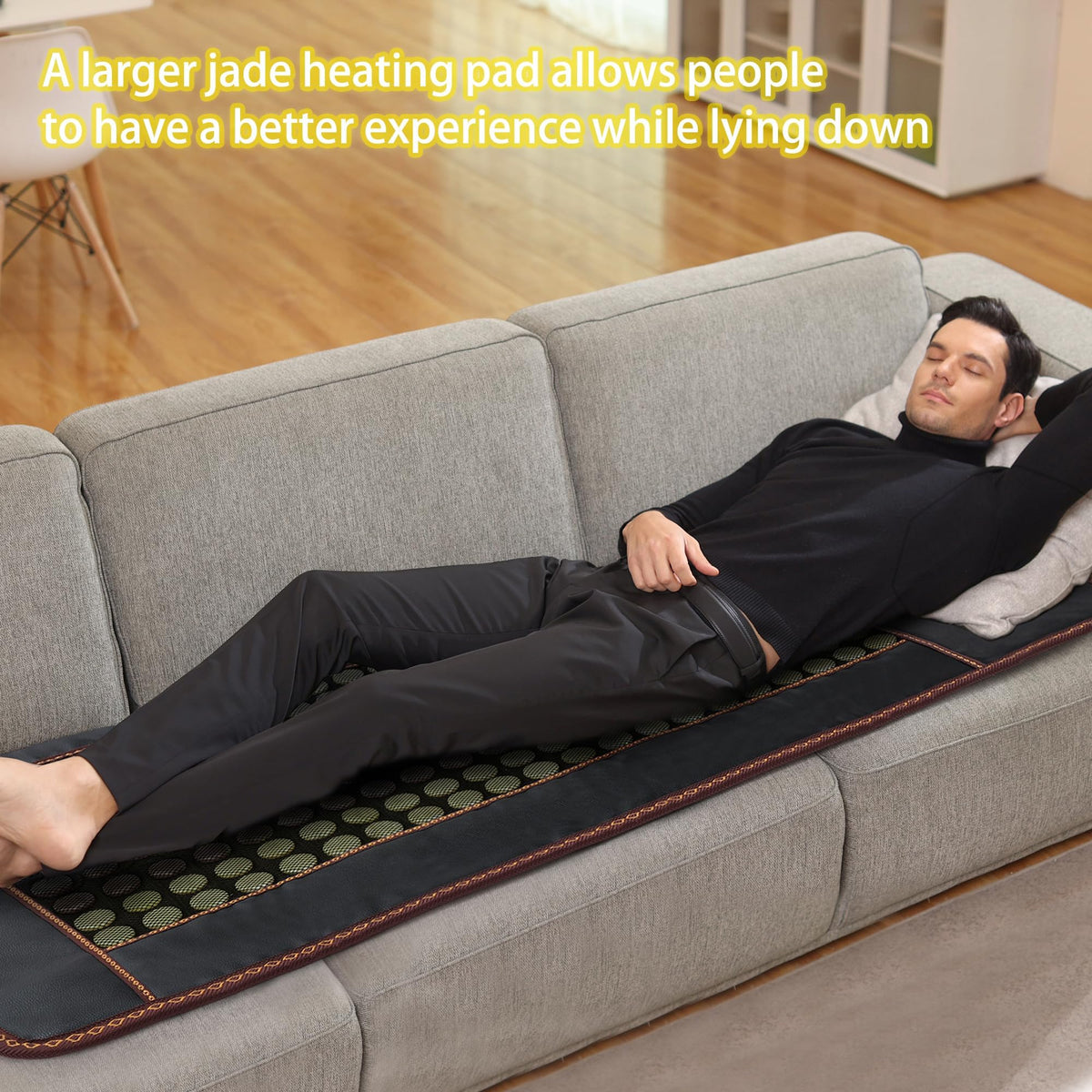 Far Infrared Jade and Tourmaline Electric Heating Pad 72" X 24" V989
