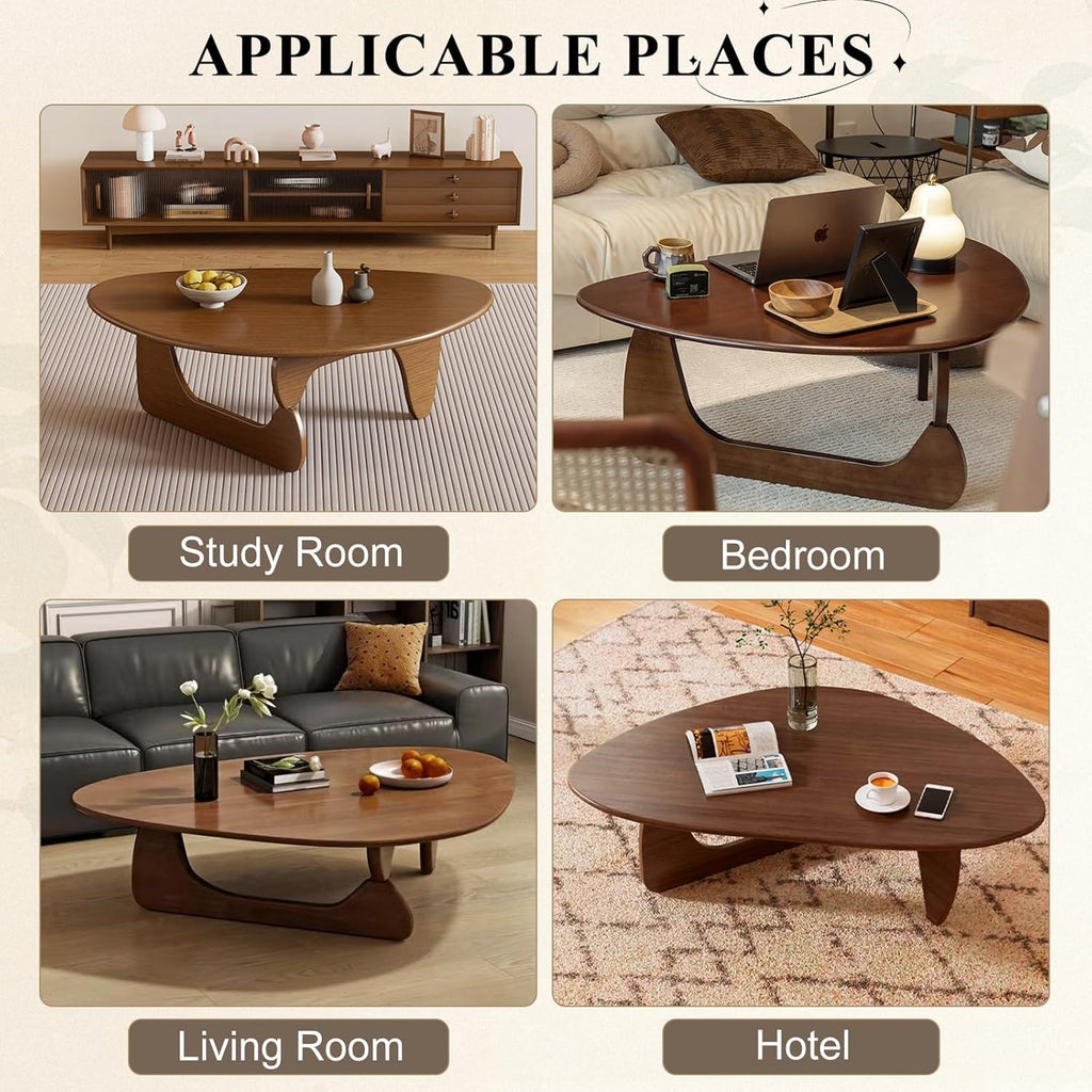 Solid Wood Oval Coffee Table 35"Lx24"Wx16"H L5841