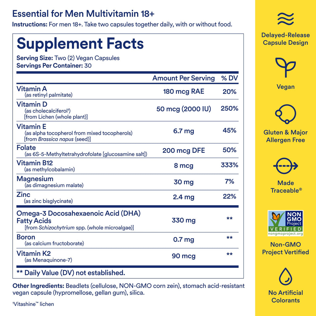 Men's 18+ Multivitamin 60 Capsules U26066