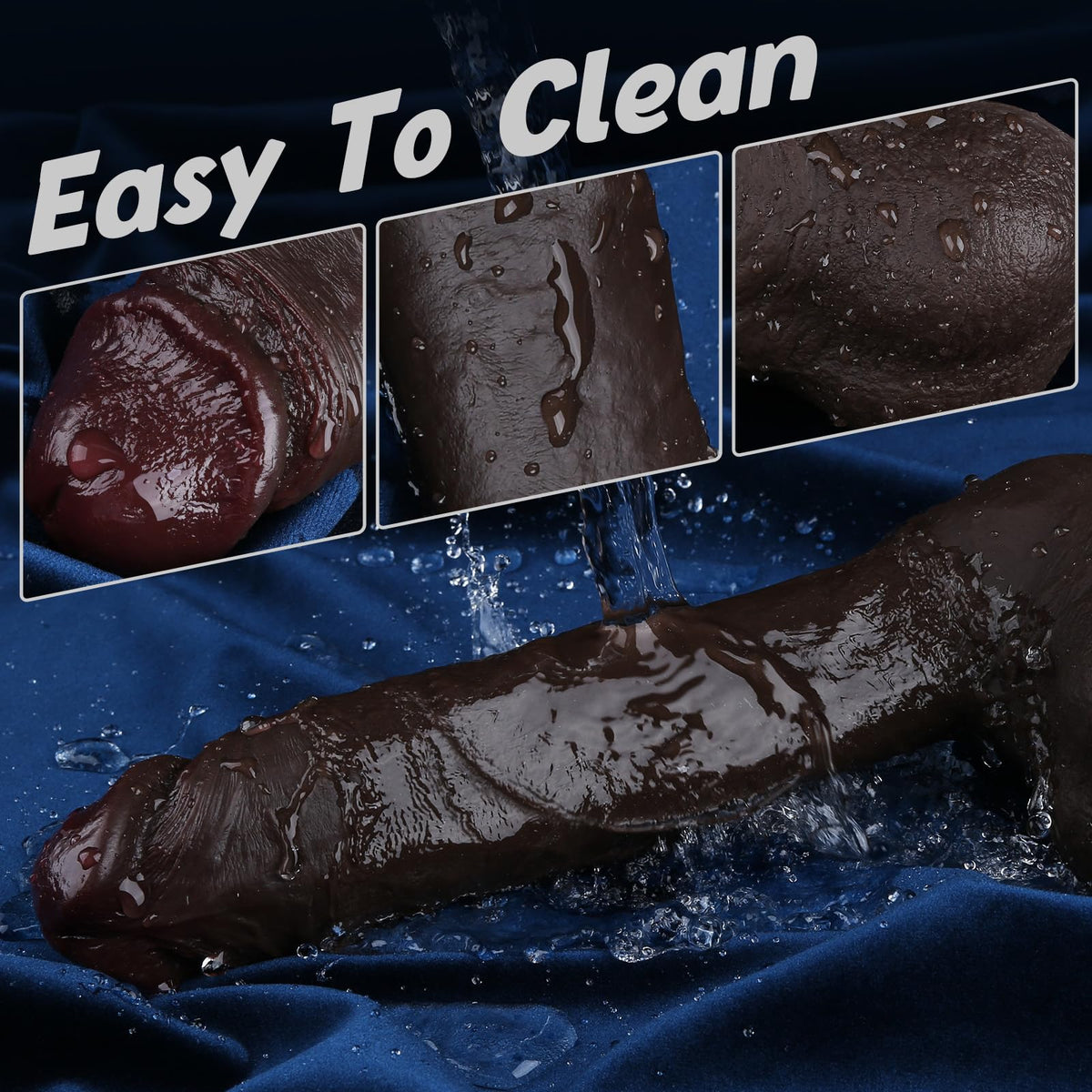 10 Inch Realistic Big Black Dildo V988103
