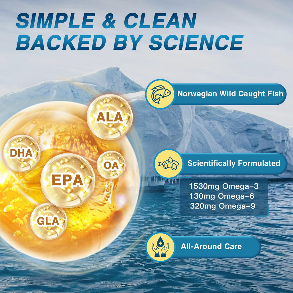 Omega 3 6 9 Fish Oil 2400mg 120 Softgels P367755