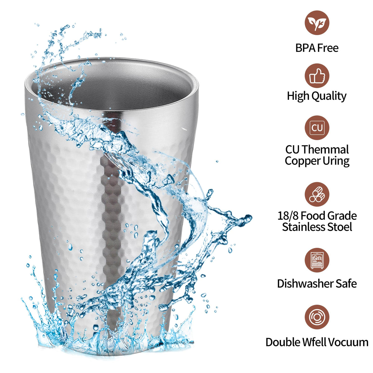 16oz Double Layer Stainless Steel Cup D297