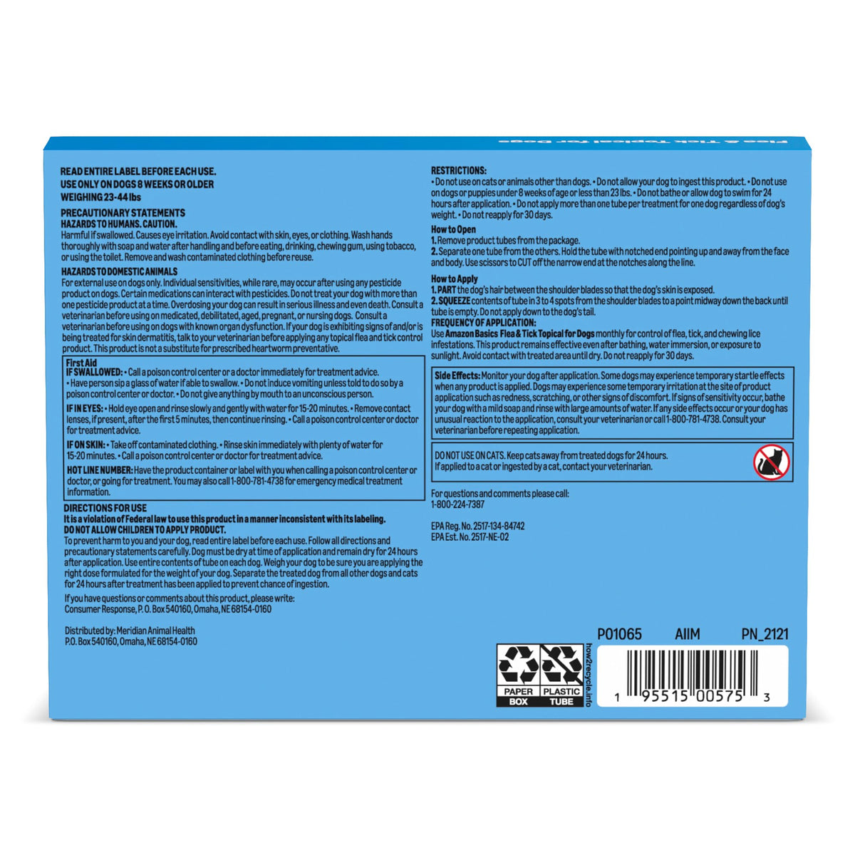Flea and Tick Topical Treatment for Medium Dogs 3 Count Y510