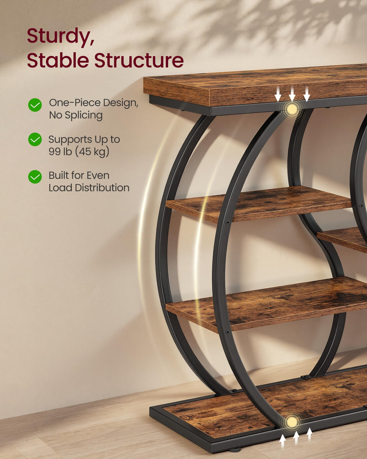 39.4 Inchs 5-Tier Narrow Console Table B7142