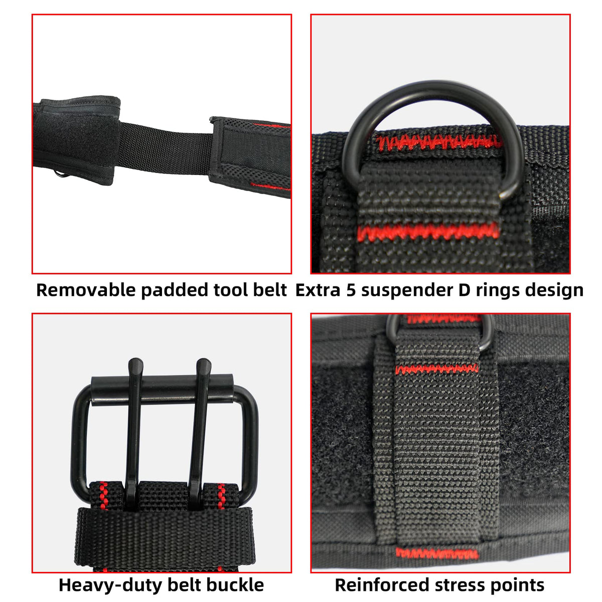 Padded Tool Belt with D Ring J901082