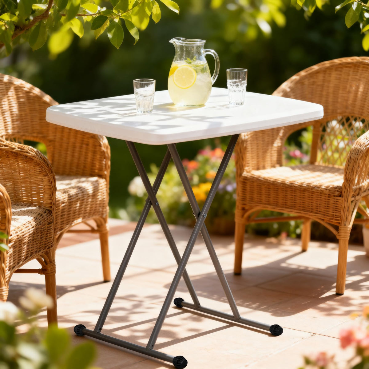 3 ft Adjustable Folding Plastic Table D4061