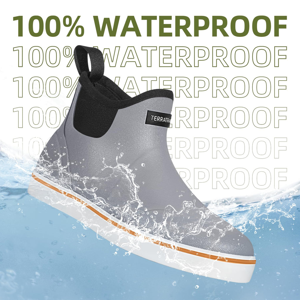 Waterproof Slip-On Ankle Deck Boots D484023