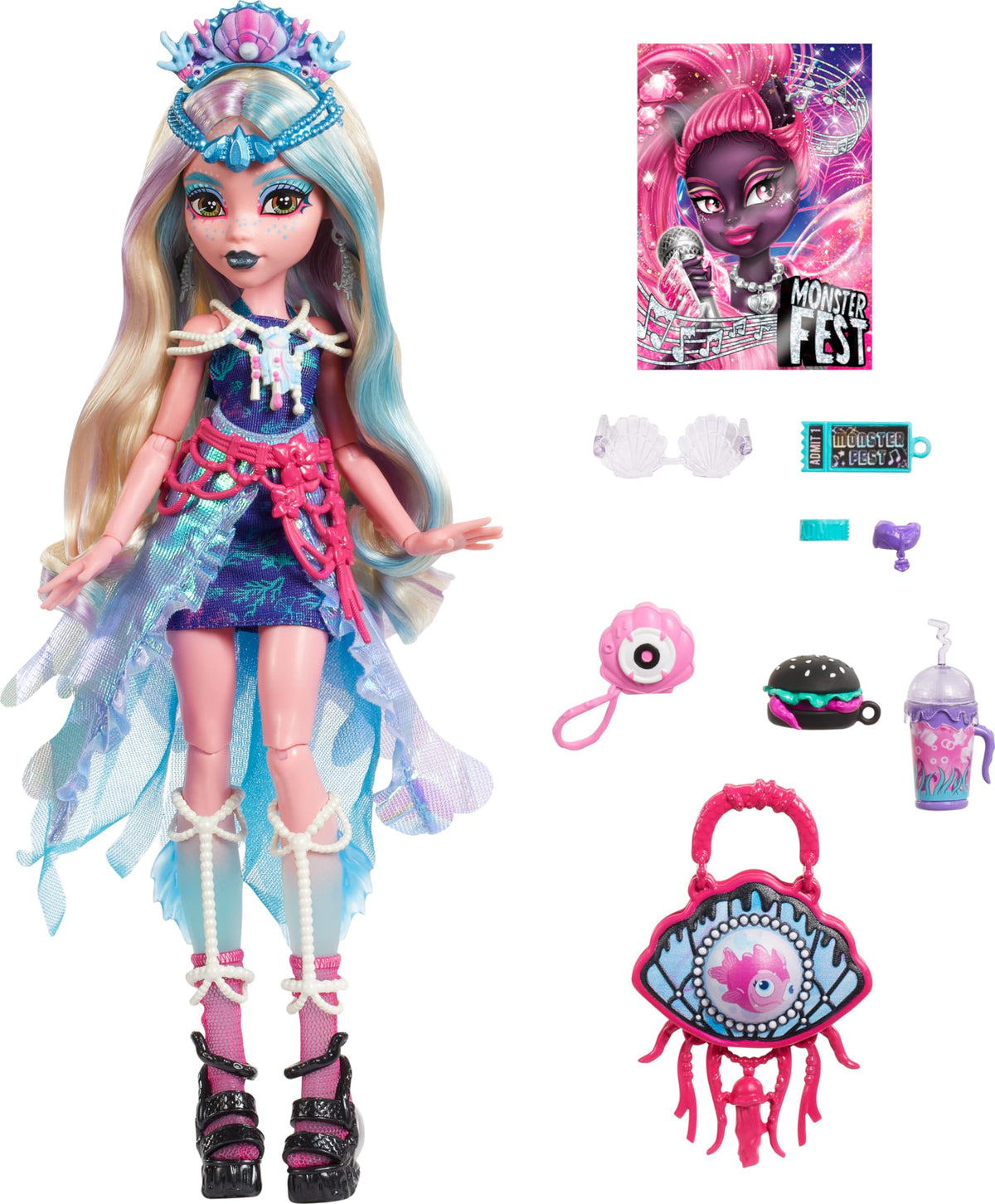 Monster High Doll with Glam Outfit & Accessories Z535052