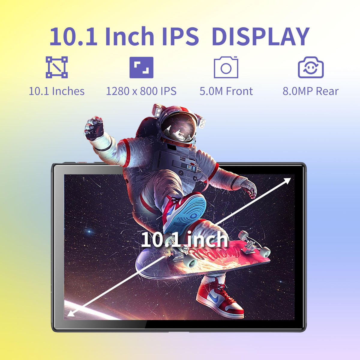 10.1 inch Android 15 Tablet 8GB RAM 64GB ROM O5587