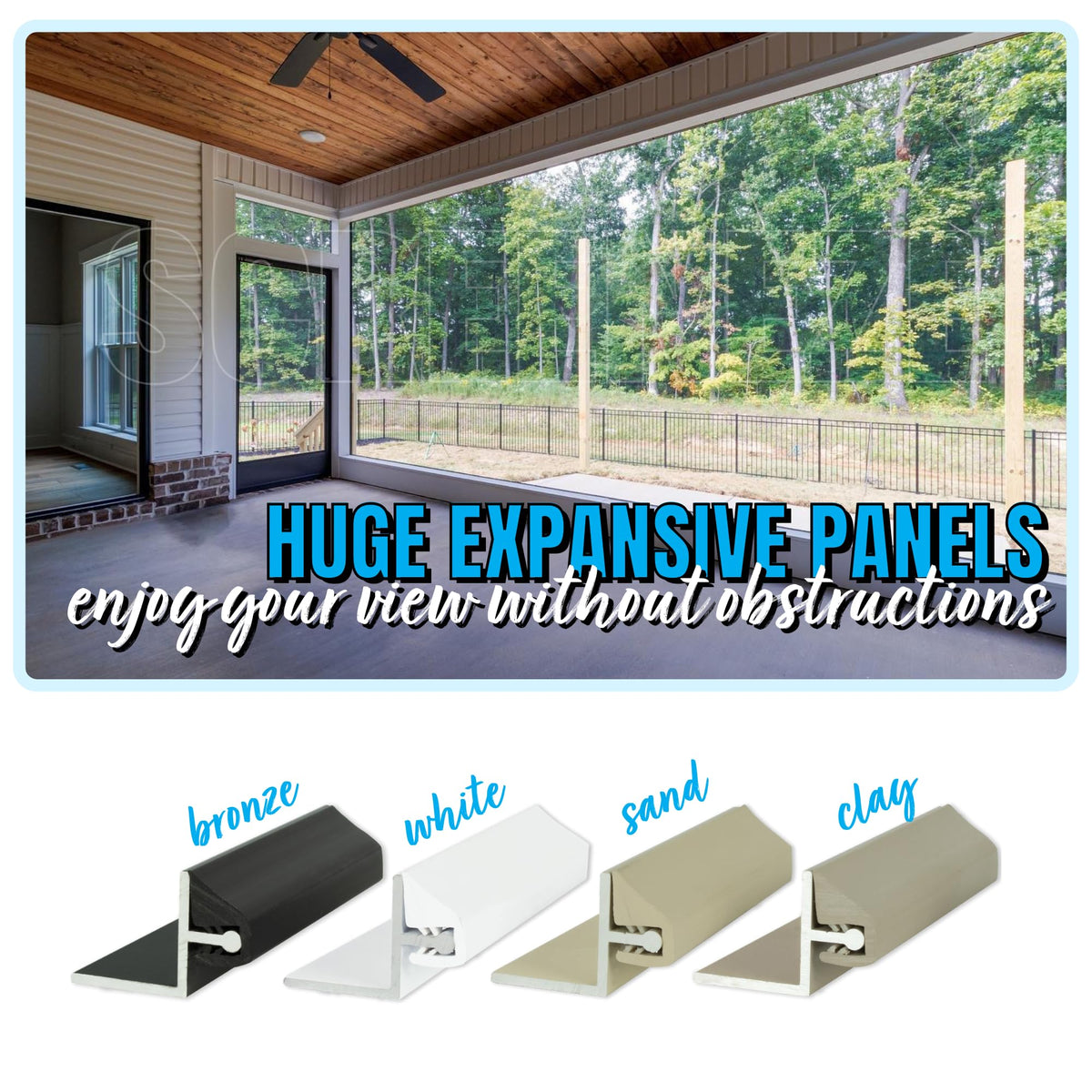 Screened in Porch Kit 96-in 5 PK Clay Y512584