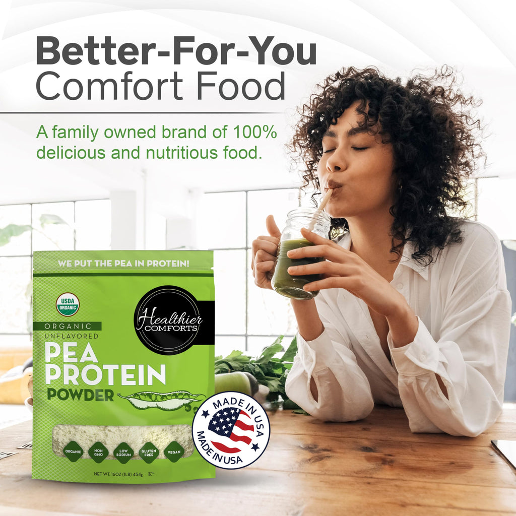 Organic Unflavored Pea Protein Powder 1 lb Y87761