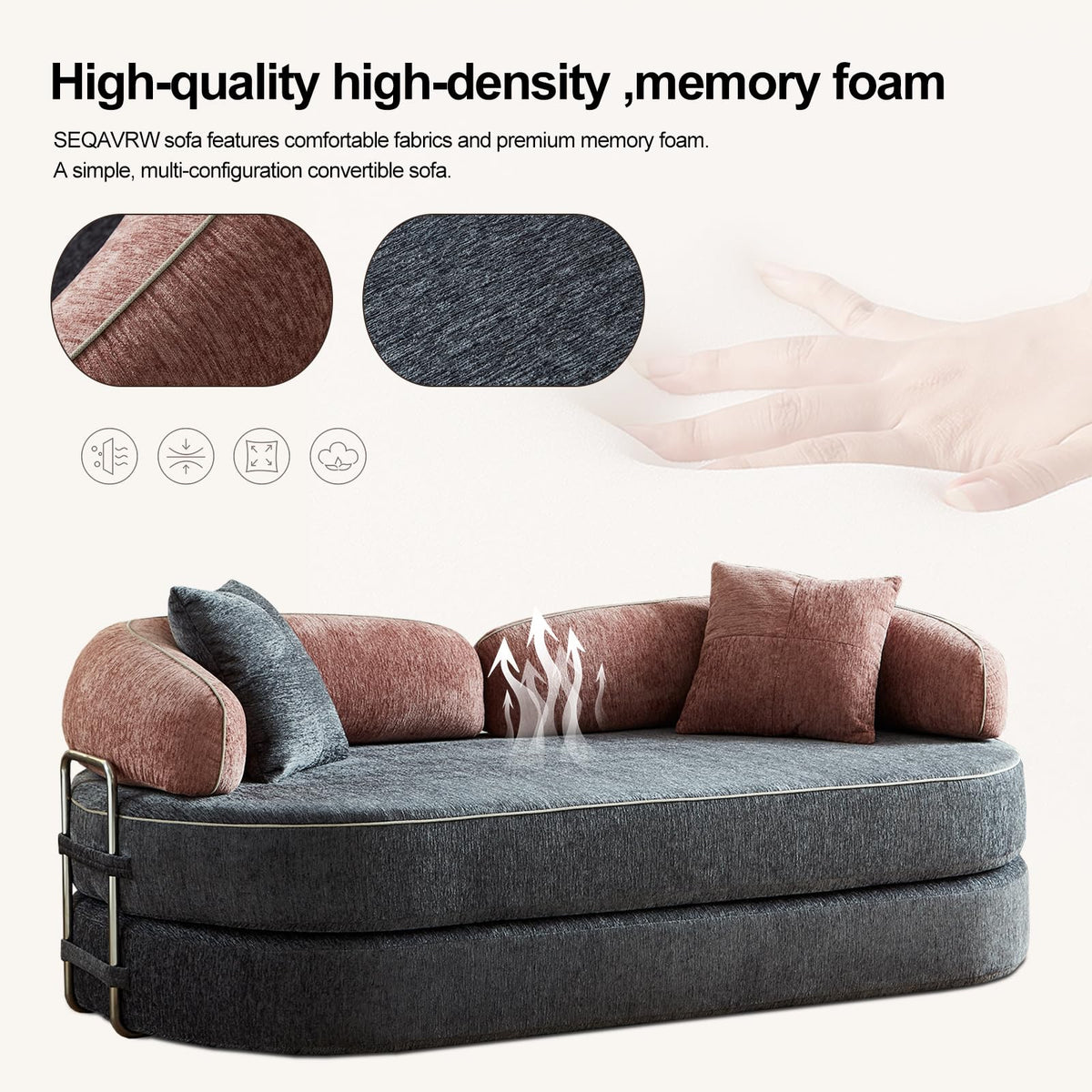 Queen Sleeper Sofa Bed Convertible Futon Couch G388