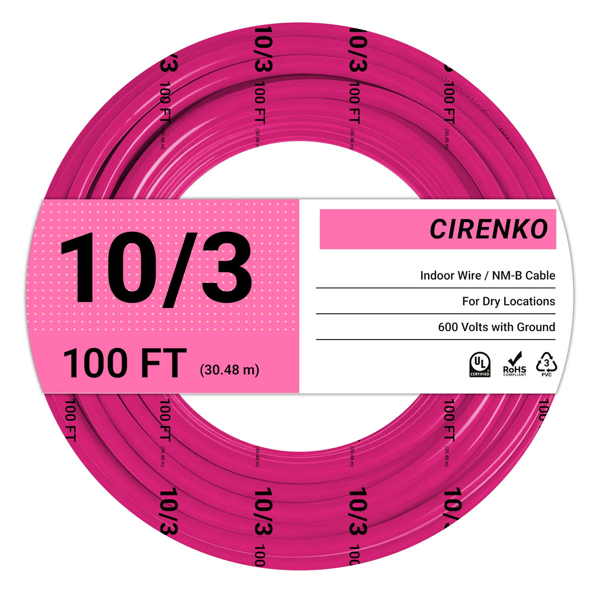 10 Gauge Indoor Wire with Ground I263637