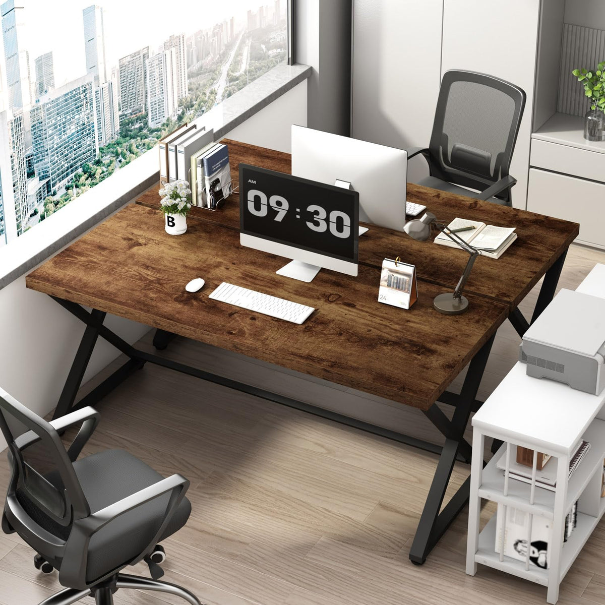 47" Rustic Brown Computer Desk H785