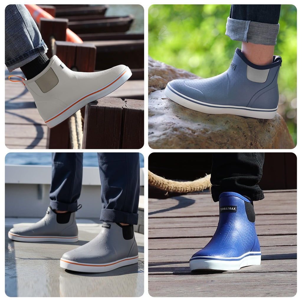 Waterproof Slip-On Ankle Deck Boots D484023