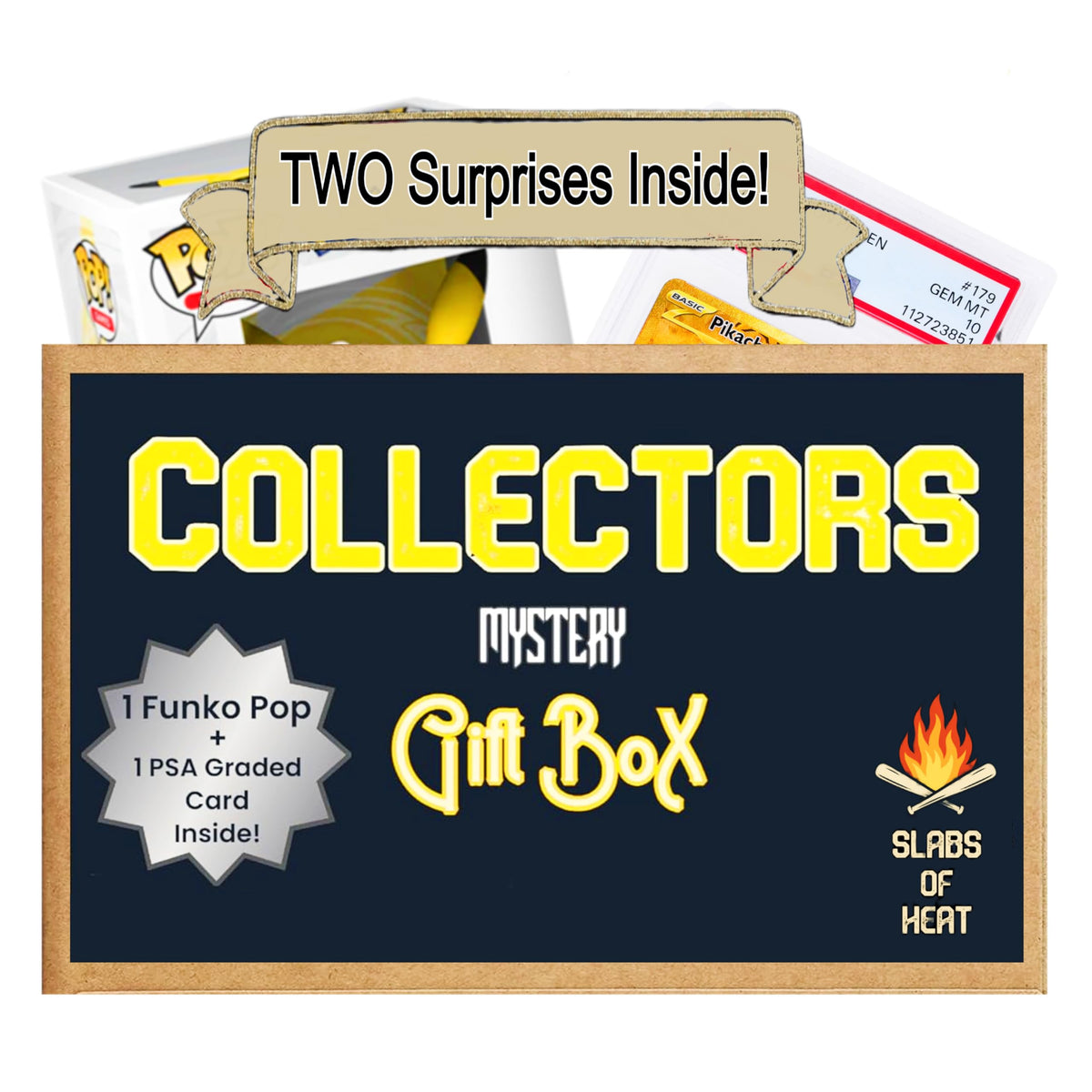 TCG Collector's Gift Box with PSA Graded TCG Card & Funko Pop H3460