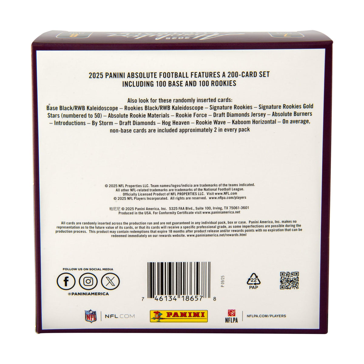 Sealed NFL Trading Cards Mega Box V23417