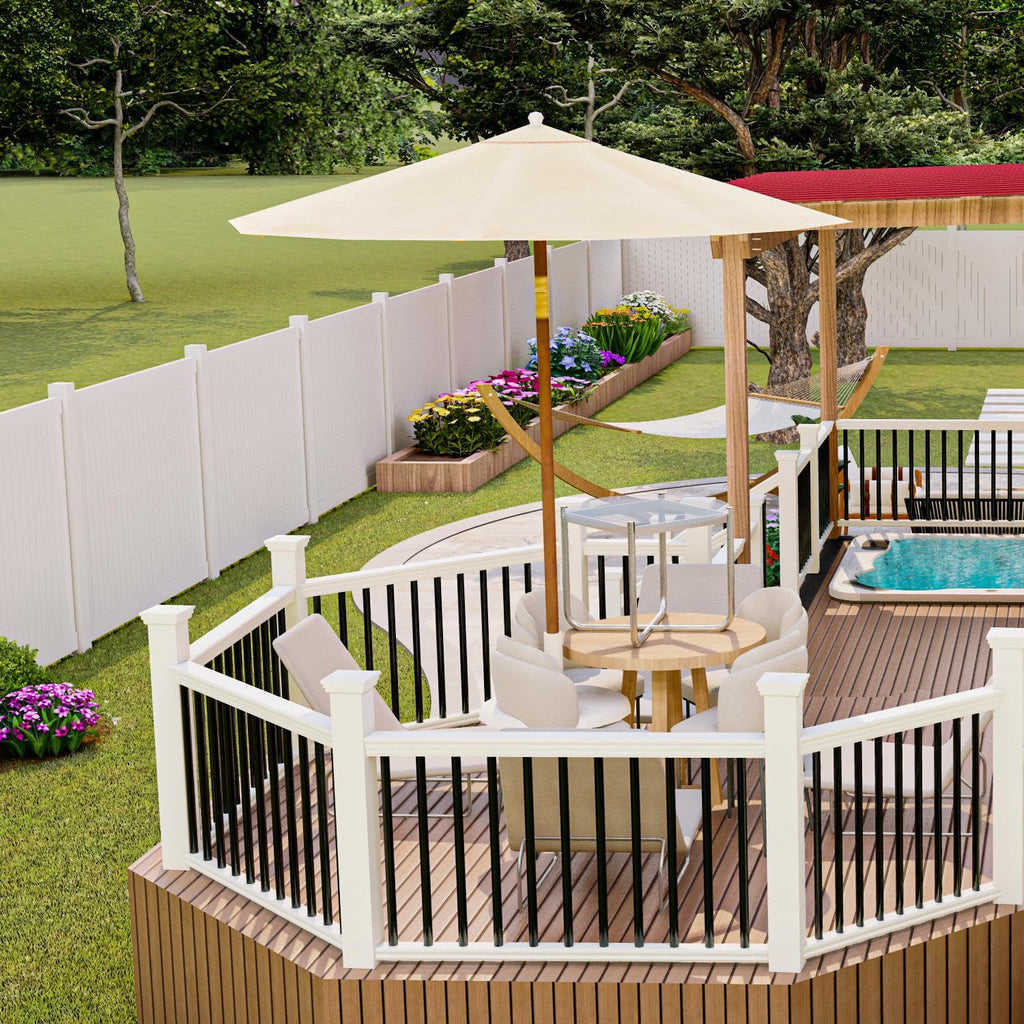 105 Pack 26" Black Aluminum Deck Balusters B2368