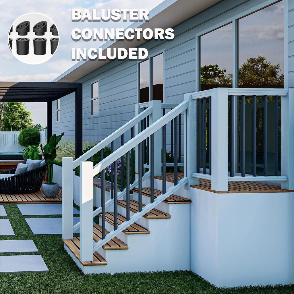 105 Pack 26" Black Aluminum Deck Balusters B2368