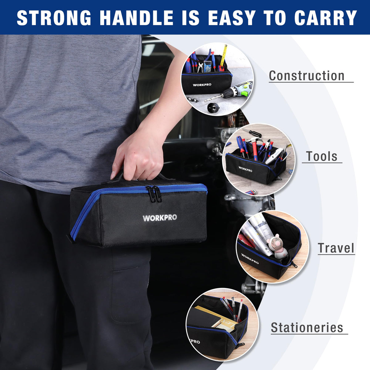 10" Zipper Tool Pouch, 3 Pack R21066