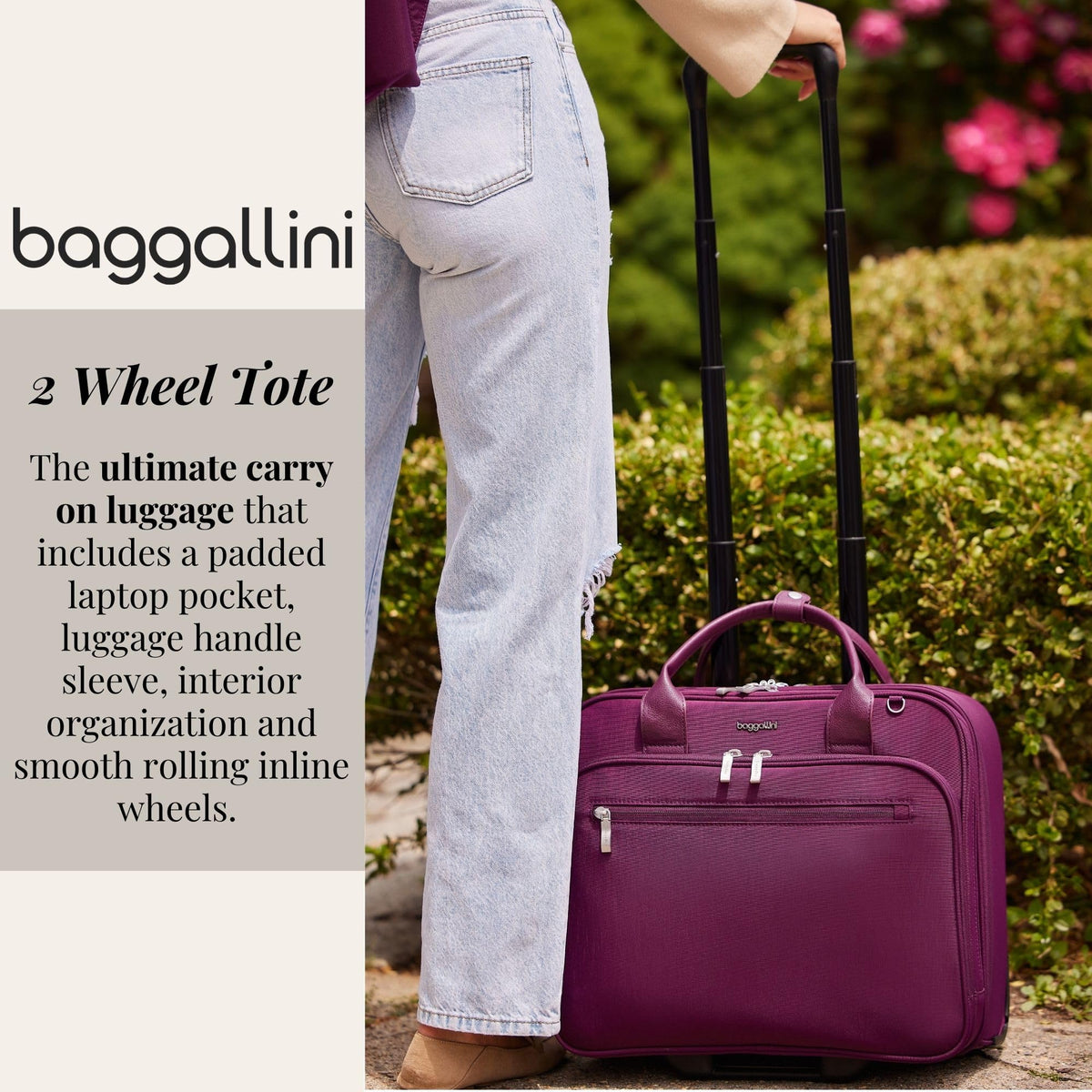 Women's 2 Wheel Tote E7884