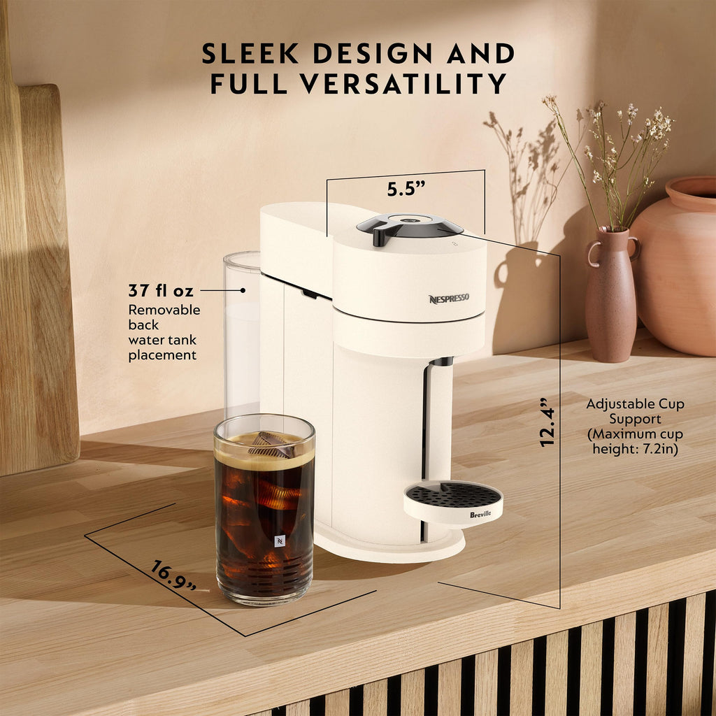 White Coffee Machine with Milk Frother X91942