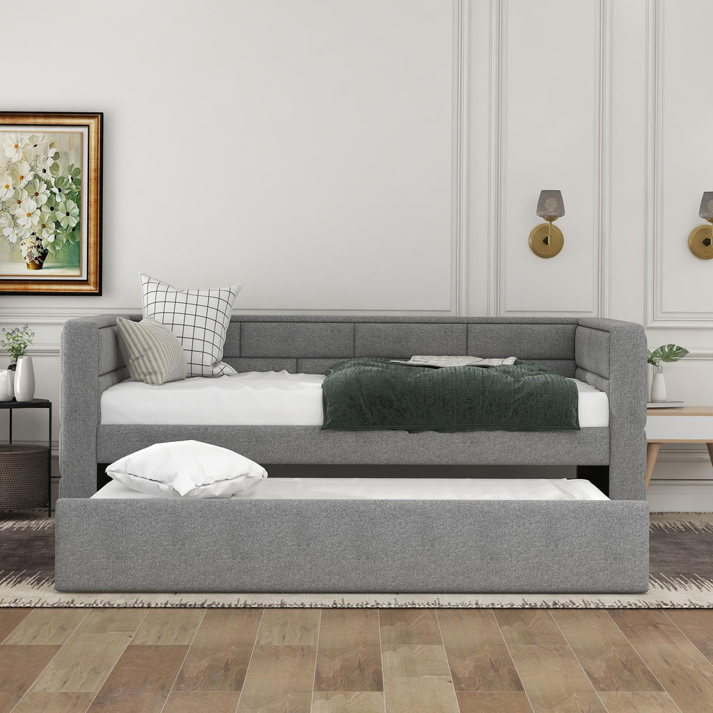 Twin Upholstered Daybed with Trundle S640330