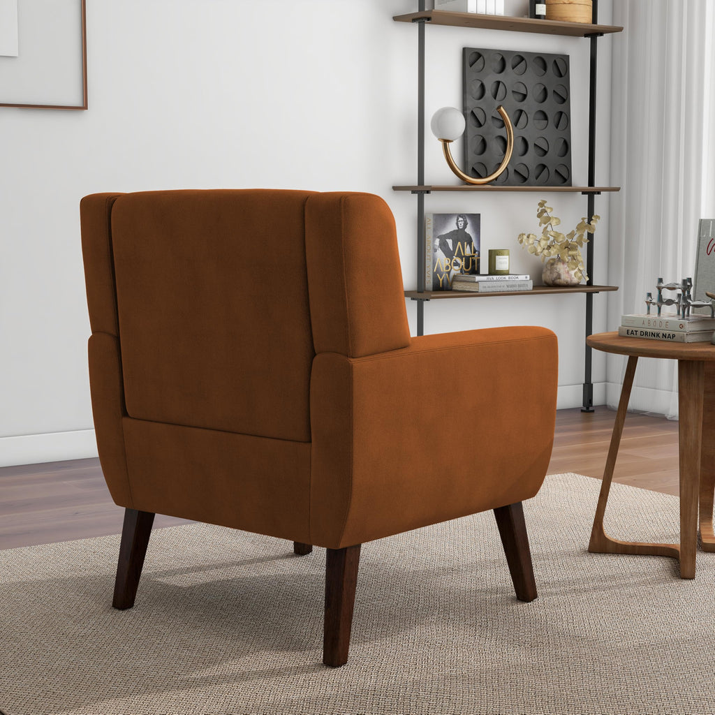 Accent Chairs Set of 2 Terracotta O643