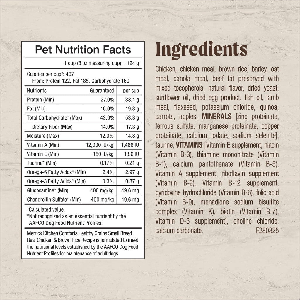 Dry Dog Food for Small Dogs 4 lb Bag Q9441