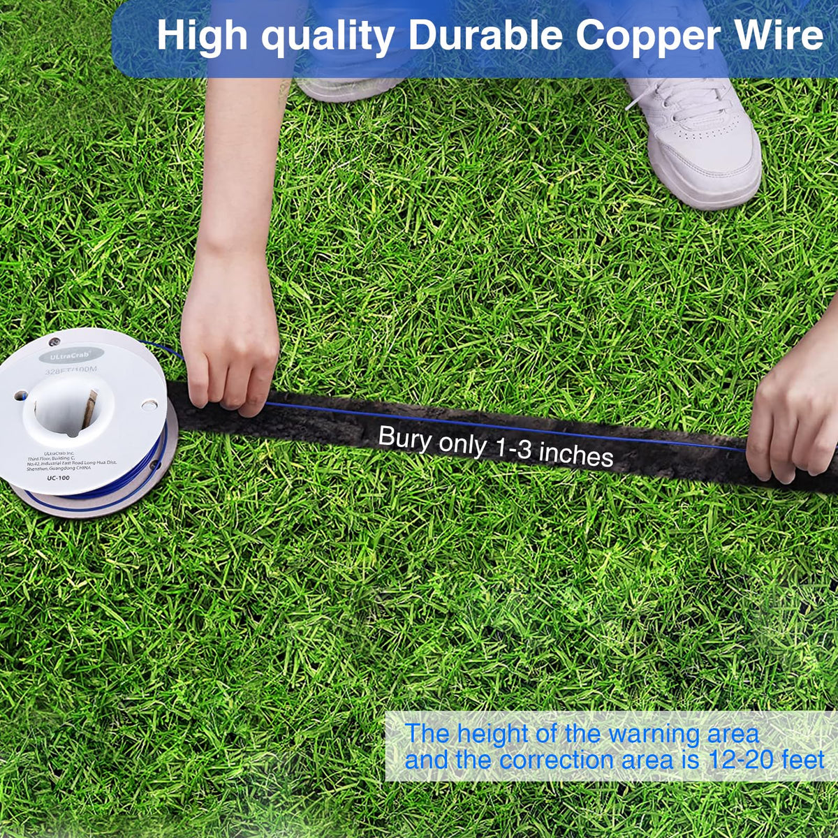 In-Ground Electric Dog Fence System with 2 Collars Z75016
